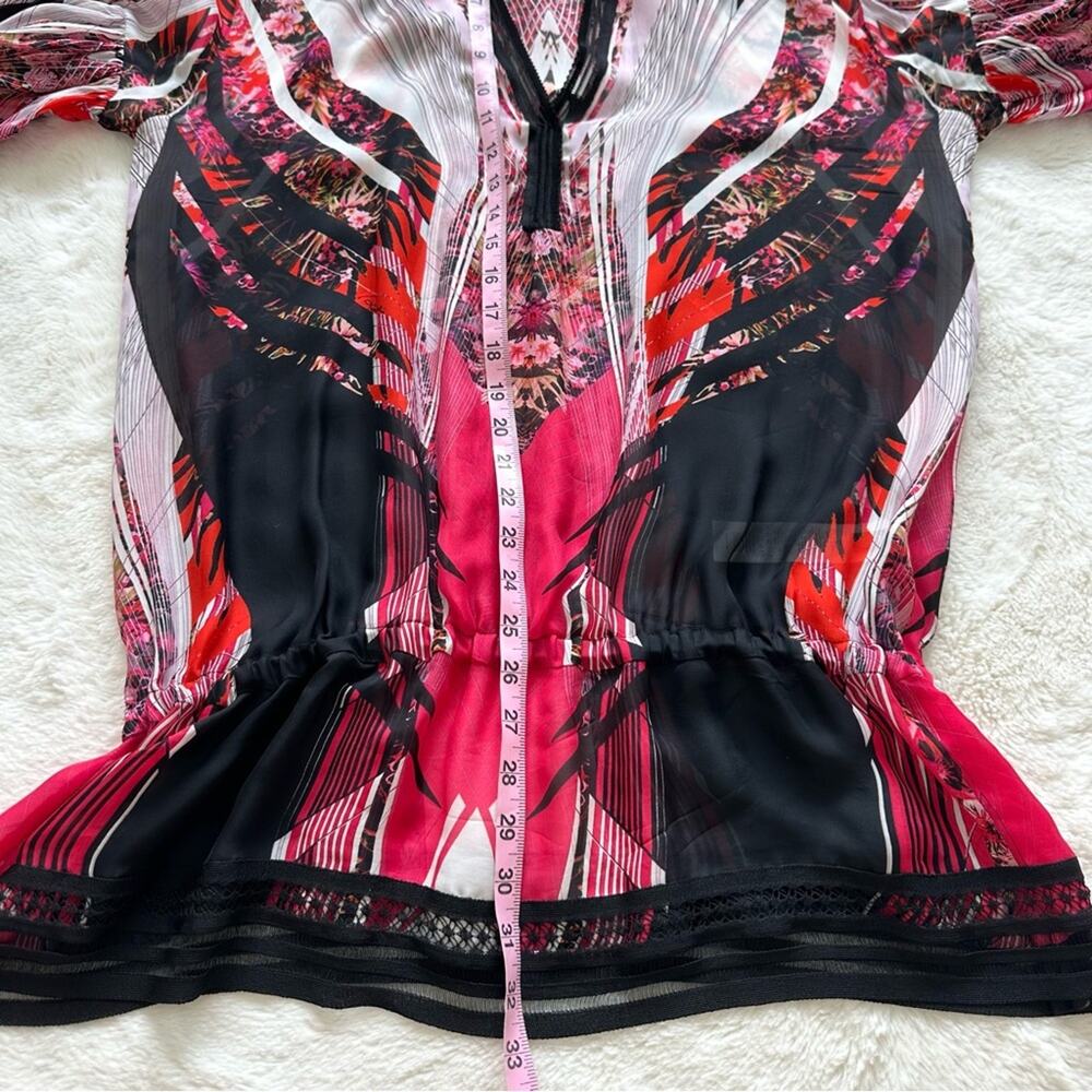 Roberto Cavalli women silk blouse size 46IT or 10 US Authentic - Picture 9 of 9